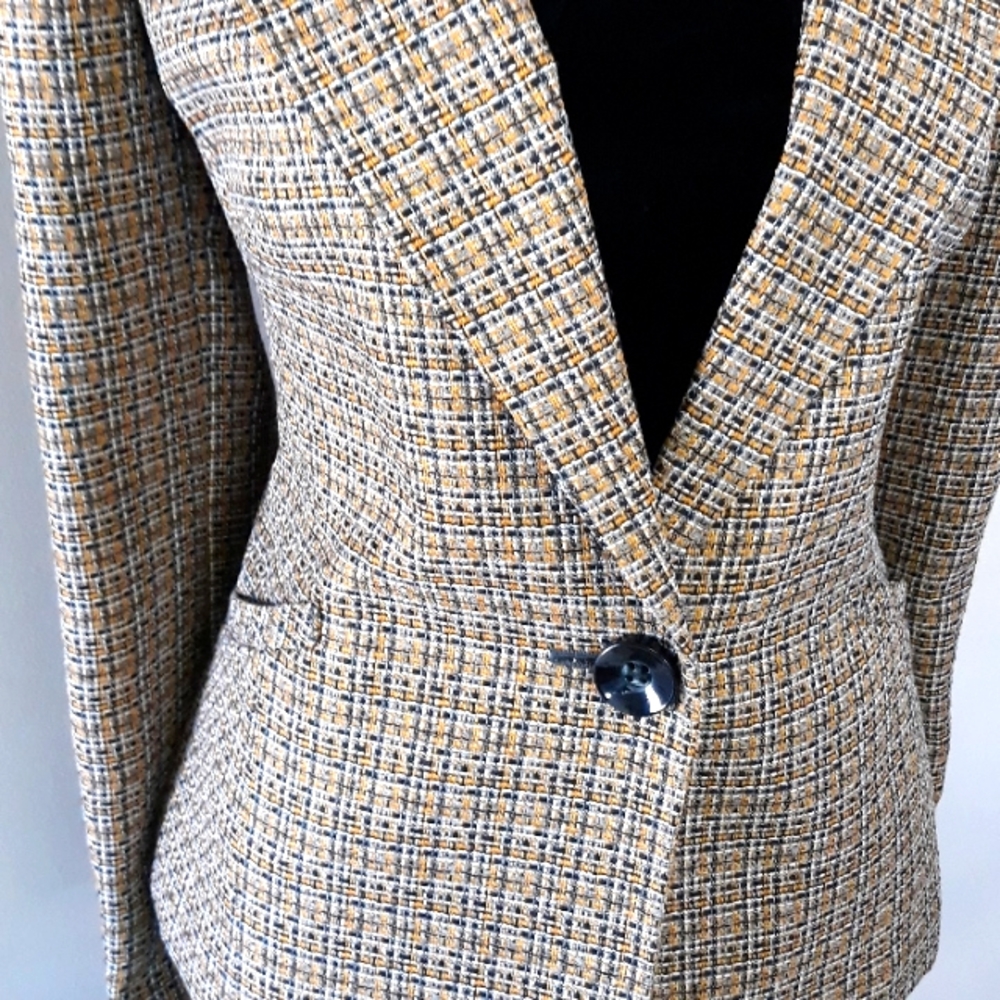 Kasper/ Single Button Front/Tweed Blazer - Picture 6 of 16